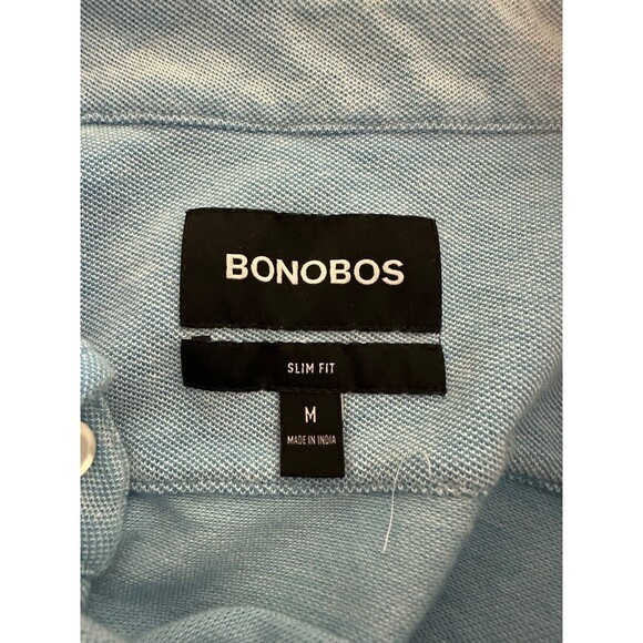 Bonobos Sky Blue Cotton Button 100% Cotton Casual Long Sleeve Dress Shirt SZ Med - Picture 6 of 9